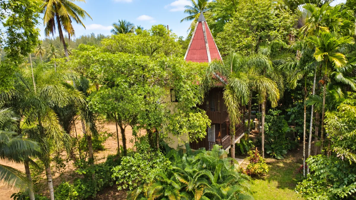 Garten der Lake View Bungalows
