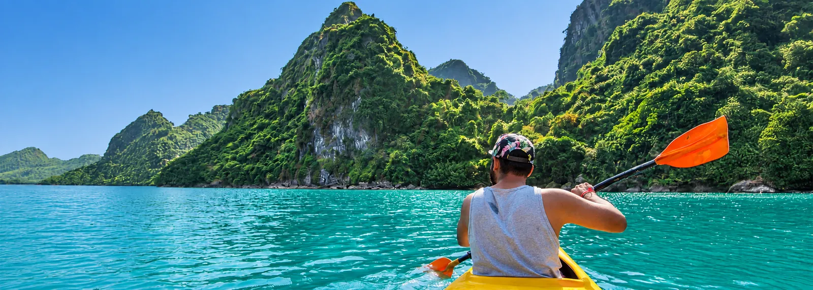 Kayaking on Cheow Lan Lake