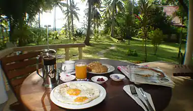 ร้านอาหารของ Lake View Bungalows